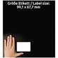 AVERY™ Zweckform - J8165-25 Versand-Etiketten, A4, 99,1 x 67,7 mm, 25 Bogen/200 Etiketten, weiß