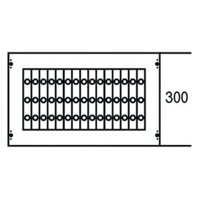 Striebel - Abdeckung Verteilerfeld B500xH300mm Kst scharnierend