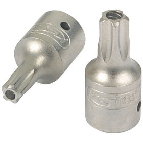 KSTOOLS® - 1/4" Bit-Stecknuss, Fünfstern mit Stirnlochbohrung, TS27