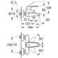 GROHE - Wannen-Einhebelmischer Eurodisc Cosmopolitan