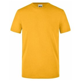 James & Nicholson - Herren Work T-Shirt JN838, gold-gelb, Größe XS