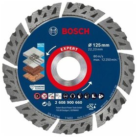 Bosch - EXPERT MultiMaterial Diamanttrennscheiben, 125 x 22,23 x 2,2 x 12 mm (2608900660)