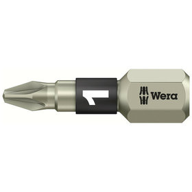Wera® - Bit für Kreuzschlitz Pozidriv 3855/1 TS PZ, Edelstahl, PZ 1 x 25mm