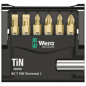 Wera® - Bit-Check 7 TiN Universal 1 SB, 7-teilig
