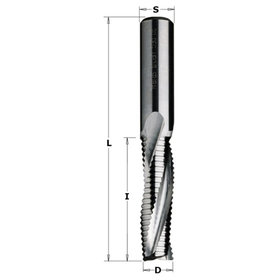 Cut360 - Vollhartmetall Schlosskastenfräser 12x25/90x150mm S=12mm mit positiv spiralgenuteten Schneiden Z3 Rechtslauf