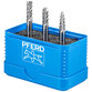 PFERD - Hartmetall Hochleistungsfrässtift Set ALLROUND 3-tlg. Ø 6mm Schaft-Ø 6mm universal grob