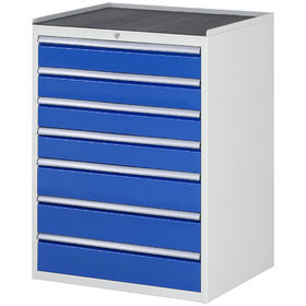 RAU. - Schrank für 7000, 770 x 650 x 1035mm, 7 Schubladen, Gummimatte