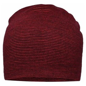 James & Nicholson - Long Beanie MB7118, rot/schwarz, Einheitsgröße