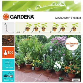 GARDENA - Micro-Drip-System Erweiterungsset, 5 Pflanztöpfe