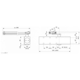 dormakaba - Türschließer TS 83 BC/ÖD,EN 3-6,o. Gestänge,dunkelbraun