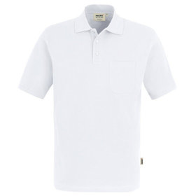 HAKRO - Pocket-Poloshirt Top 802, weiß, Größe 2XL