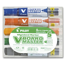 PILOT - Boardmarker V-Sytem Begreen, M, sortiert, Pck=5St, WBMA-VBM-M-S5BG, 5080S5