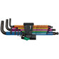 Wera® - 950/9 Hex-Plus Multicolour 1 Winkelschlüsselsatz, metrisch, BlackLaser, 9-teilig