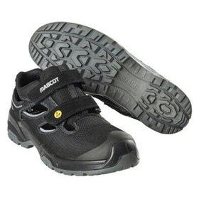 MASCOT® - Sicherheitssandale FOOTWEAR FLEX, Schwarz/Silber, Größe 0837