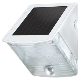 brennenstuhl® - Solar LED-Wandleuchte SOL 04 plus IP44 mit Infrarot-Bewegungsmelder, weiß
