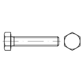 Sechskantschraube Gewinde bis Kopf ISO 4017 ADW7 Stahl 5.6 verzinkt M27 x 65mm