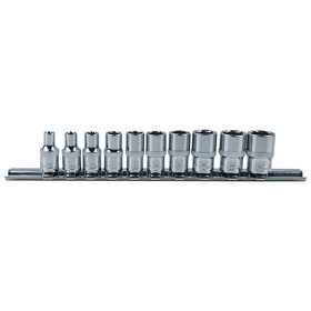 KSTOOLS® - 1/4" CHROMEplus Sechskant-Stecknuss-Satz, 10-teilig 4-13mm