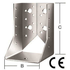 Vormann - Balkenschuhe innen Stahl sendzimirverzinkt 80 mm x 120 mm x 2 mm