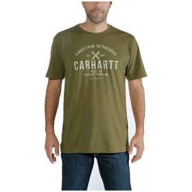 carhartt® - Herren T-Shirt EMEA OUTLAST GRAPHIC S/S, military olive heather, Größe M