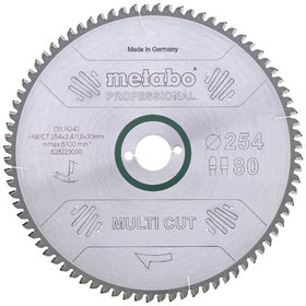 metabo® - Sägeblatt "multi cut - professional", 254x2,4/1,8x30, Z80 FZ/TZ, 5°neg. (628223000)