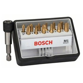 Bosch - Schrauberbit-Set Robust Line M Max Grip, 12 + 1-teilig, 25mm, für PH, PZ, TORX®