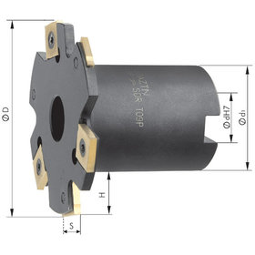 Scheibenfräser mit Bund ø63 x 4mm Z 6