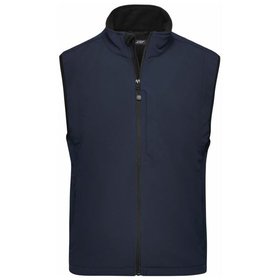 James & Nicholson - Herren Softshell Weste JN136, navy-blau, Größe XL