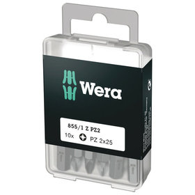 Wera® - 855/1 Z DIY Bits, PZ 2 x 25mm, 10-teilig