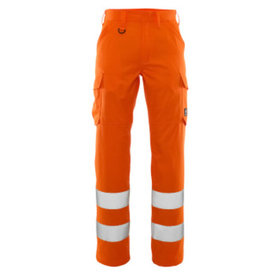 MASCOT® - Hose mit Schenkeltaschen SAFE LIGHT, hi-vis Orange, Größe 82C56