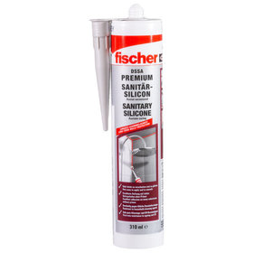 fischer - Sanitärsilikon DSSA 310ml silbergrau