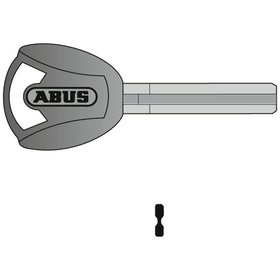 ABUS - Schlüsselrohling, Plus, halbrund, Messing neusilber