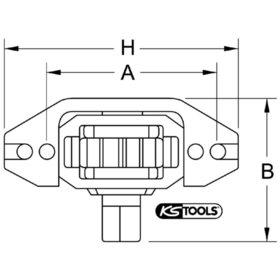 KSTOOLS® - Motor-Durchdrehvorrichtung für Iveco, 70x125mm