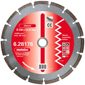 metabo® - Diamant-Trennscheibe, 350 x 3,2 x 20,0/25,4mm, "classic", "CC", Beton (628180000)