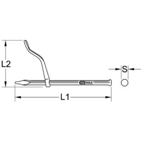 KSTOOLS® - Maurerputzhaken, 4-kant, 250mm