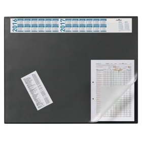 DURABLE - Schreibunterlage, 52x65cm, schwarz, 720401, Vollsichtplatte, mit Jahresk