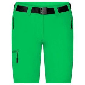 James & Nicholson - Damen Trekking Shorts JN1203, farn-grün, Größe S