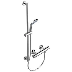 Ideal Standard - Brausekombination Idealrain CeraTherm 60, verchromt, 90cm M3, 10cm