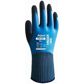 WONDERGRIP - Sicherhheitshandschuhe Chemikalienschutz | AQUA | blau | WG-318 | Größe 11