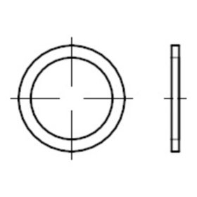 Dichtringe, DIN 7603 Aluminium Form A 10 x 15 x 1mm