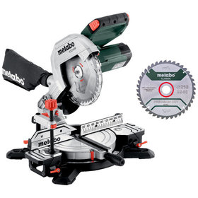 metabo® - Kappsäge KS 216 M Set (610216900) mit 2. Hartmetall-Sägeblatt, Karton