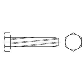 Gewindeschneid-Schraube DIN 7513 A Stahl galvanisch verzinkt M8 x 45mm