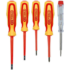 KSTOOLS® - ERGOTORQUE VDE Schraubendreher-Satz, PH+Schlitz, 5-teilig