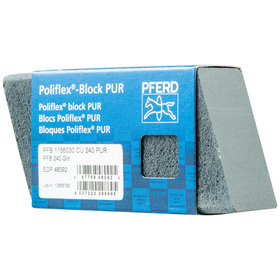 PFERD - Poliflex Schleifblock 30x60x115 mm Bindung PUR SIC240 für Feinschliff und Finish