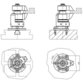 HALDER - Schwimmspanner, kompakte Bauform, kombinierte Spannung und Verblockung M 12 | 23320.0008