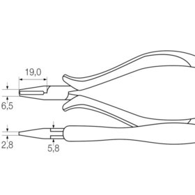 Wiha® - Elektronik-Vornschneider Z 47 1 04 ESD Mehrkomponenten 110mm