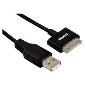 hama® - USB-Kabel, 1,5m, schwarz, 93577, f. Apple iPhone 3G/3G S/ 4/4S und iPod