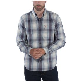 carhartt® - Herren Hemd, kariert, ESSENTIAL PLAID SHIRT L/S, bluestone, Größe XL