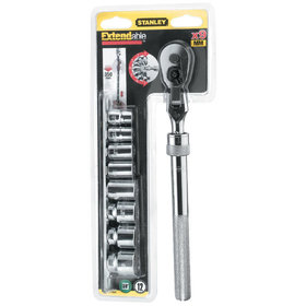 STANLEY® - Umschaltknarre Extendable 3/8" 9-teilig