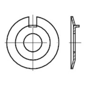 Scheiben mit Aussennase, DIN 432 Edelstahl A2 ø6,4mm