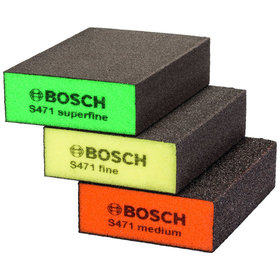 Bosch - Schleifschwamm-Set Best for Flat & Edge, 3-teilig, 69 x 97 x 26mm, M, F, SF